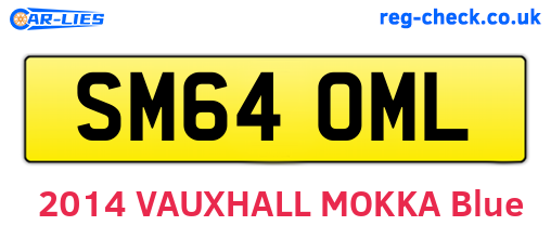 SM64OML are the vehicle registration plates.