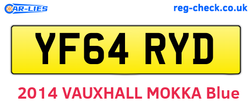YF64RYD are the vehicle registration plates.