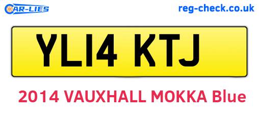 YL14KTJ are the vehicle registration plates.