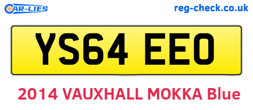 YS64EEO are the vehicle registration plates.