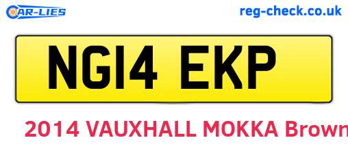 NG14EKP are the vehicle registration plates.
