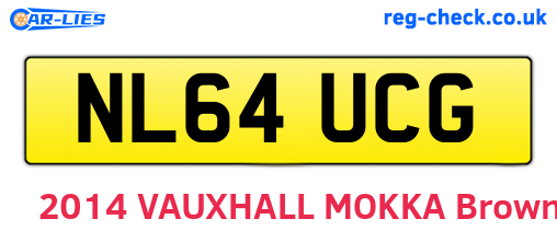 NL64UCG are the vehicle registration plates.