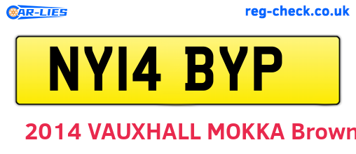 NY14BYP are the vehicle registration plates.