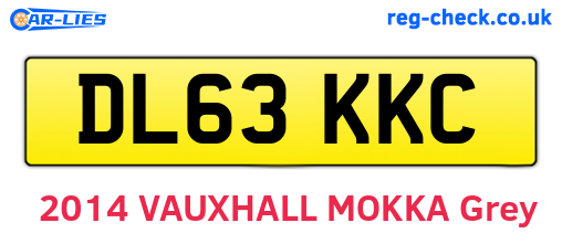 DL63KKC are the vehicle registration plates.