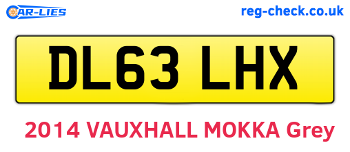 DL63LHX are the vehicle registration plates.