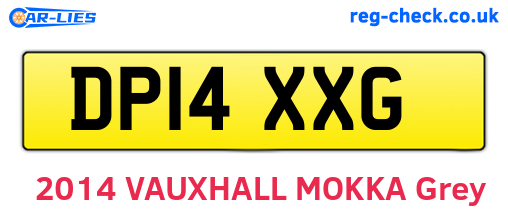 DP14XXG are the vehicle registration plates.