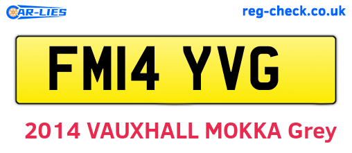 FM14YVG are the vehicle registration plates.