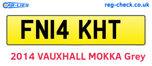 FN14KHT are the vehicle registration plates.