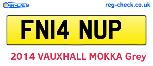 FN14NUP are the vehicle registration plates.