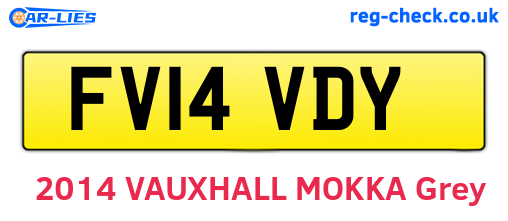 FV14VDY are the vehicle registration plates.