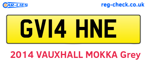 GV14HNE are the vehicle registration plates.