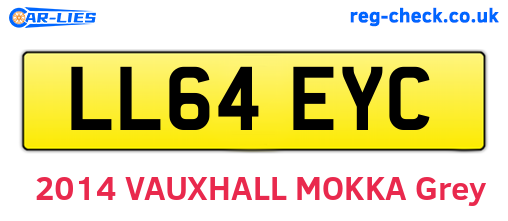 LL64EYC are the vehicle registration plates.