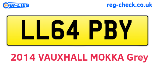 LL64PBY are the vehicle registration plates.