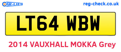 LT64WBW are the vehicle registration plates.