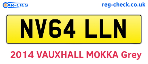 NV64LLN are the vehicle registration plates.