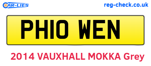 PH10WEN are the vehicle registration plates.