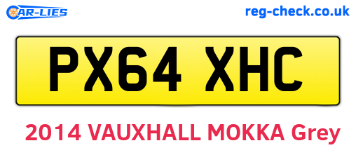 PX64XHC are the vehicle registration plates.