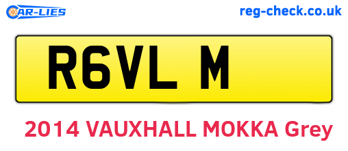 R6VLM are the vehicle registration plates.