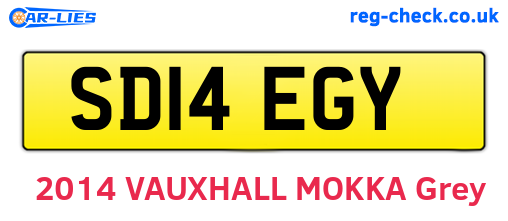 SD14EGY are the vehicle registration plates.