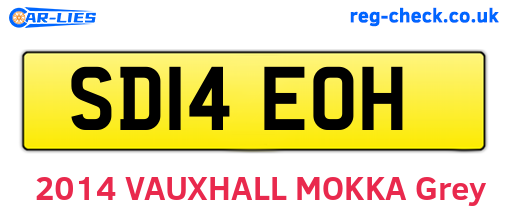 SD14EOH are the vehicle registration plates.