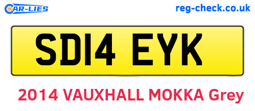 SD14EYK are the vehicle registration plates.