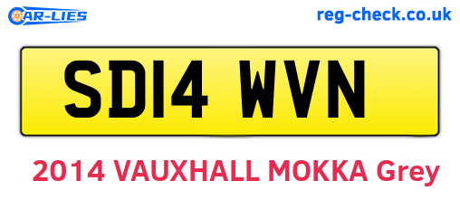 SD14WVN are the vehicle registration plates.