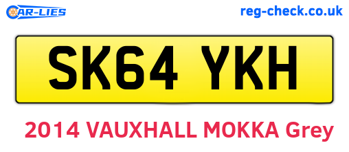 SK64YKH are the vehicle registration plates.