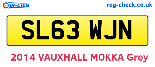 SL63WJN are the vehicle registration plates.