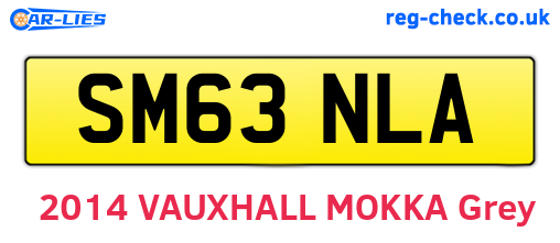 SM63NLA are the vehicle registration plates.