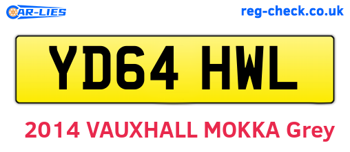YD64HWL are the vehicle registration plates.