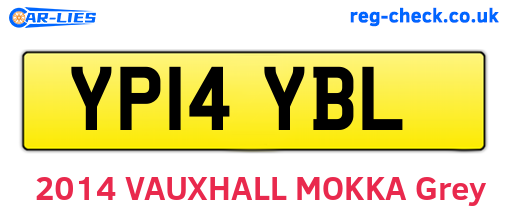 YP14YBL are the vehicle registration plates.
