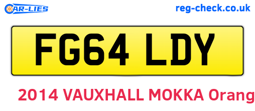 FG64LDY are the vehicle registration plates.