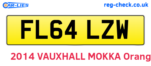 FL64LZW are the vehicle registration plates.
