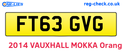FT63GVG are the vehicle registration plates.