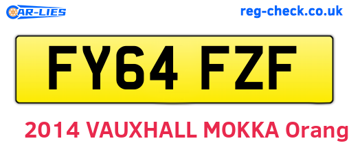 FY64FZF are the vehicle registration plates.