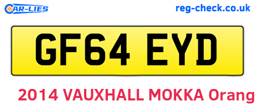 GF64EYD are the vehicle registration plates.