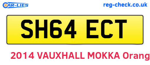 SH64ECT are the vehicle registration plates.