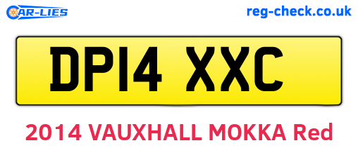 DP14XXC are the vehicle registration plates.