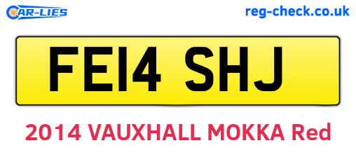 FE14SHJ are the vehicle registration plates.