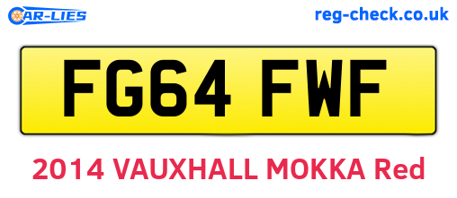 FG64FWF are the vehicle registration plates.