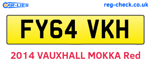 FY64VKH are the vehicle registration plates.
