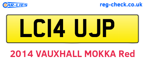 LC14UJP are the vehicle registration plates.