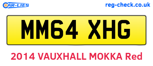 MM64XHG are the vehicle registration plates.