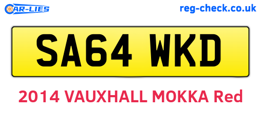 SA64WKD are the vehicle registration plates.