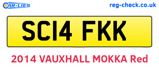 SC14FKK are the vehicle registration plates.