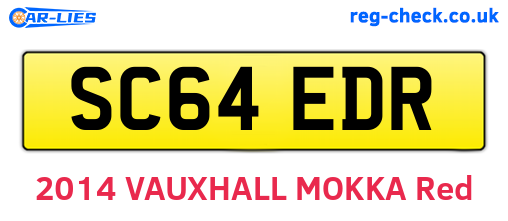 SC64EDR are the vehicle registration plates.