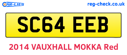 SC64EEB are the vehicle registration plates.