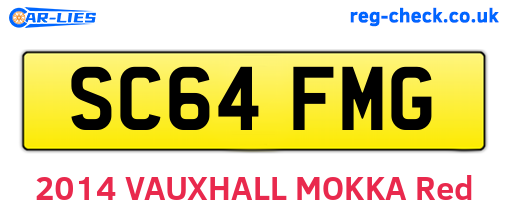 SC64FMG are the vehicle registration plates.