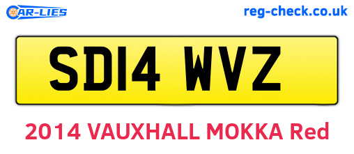 SD14WVZ are the vehicle registration plates.