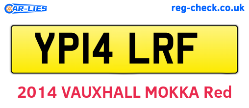 YP14LRF are the vehicle registration plates.